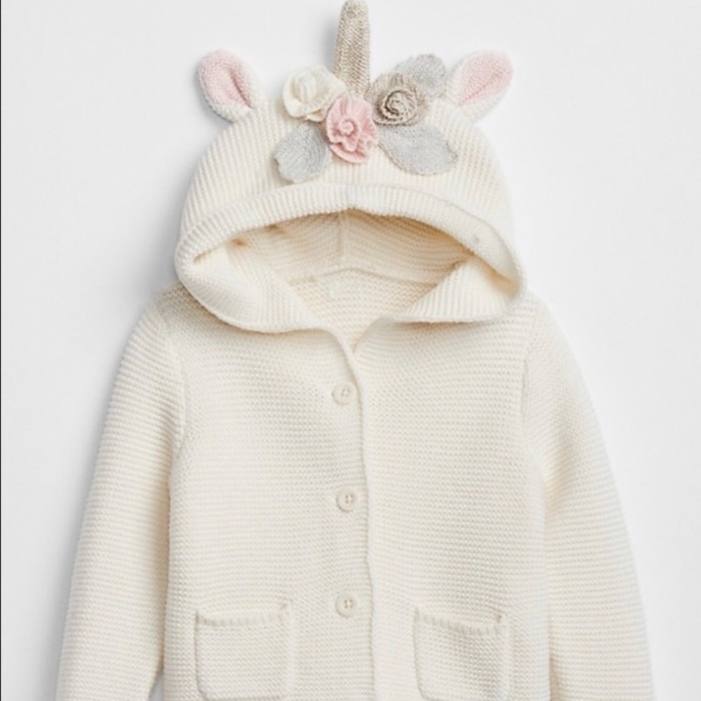 Baby gap 6-12 months girl unicorn sweater 🎀